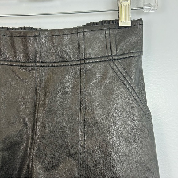 SPANX Faux Leather Black Jogger Pants Vegan Size XS - Picture 6 of 12